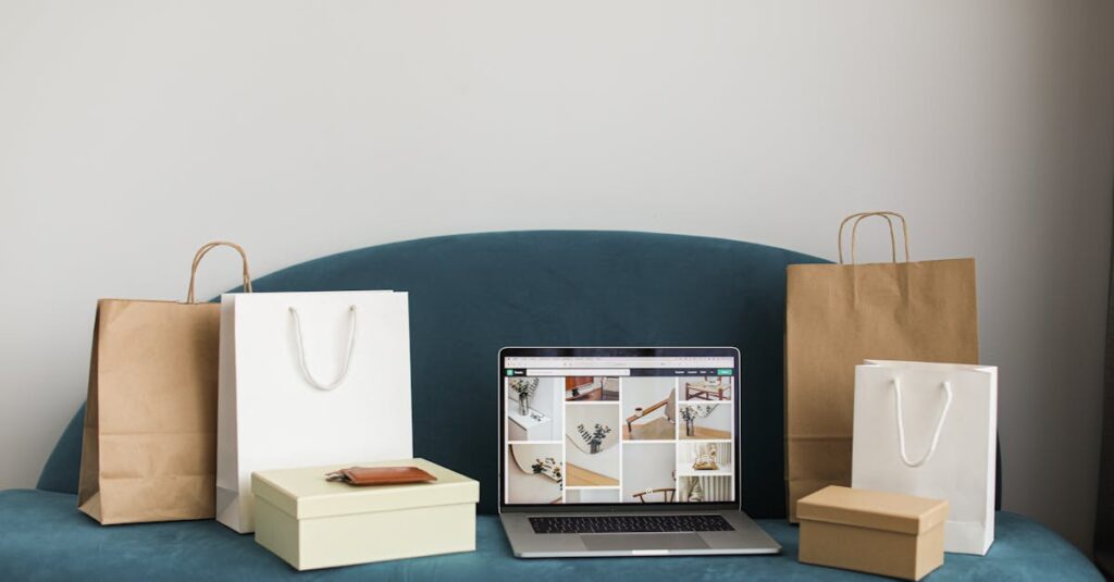 オンラインで予約する人と店舗に並ぶ人の対比を描いたイメージ画像