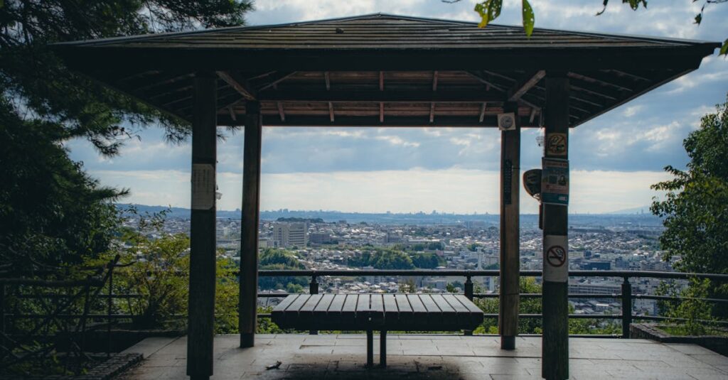三好丘緑地から見える愛知県の夜景